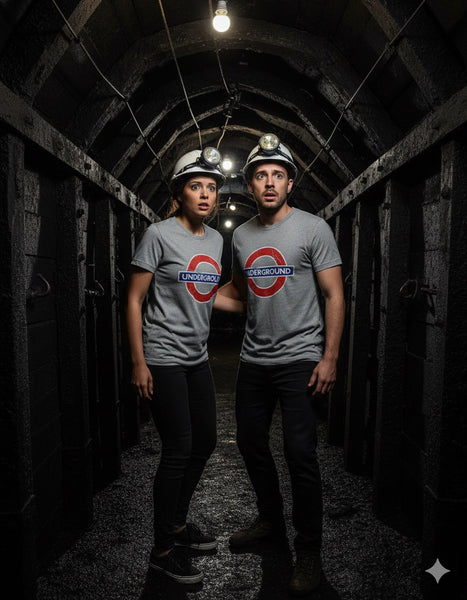 Licensed TFL101GUND Unisex London Undergound T Shirt Grey