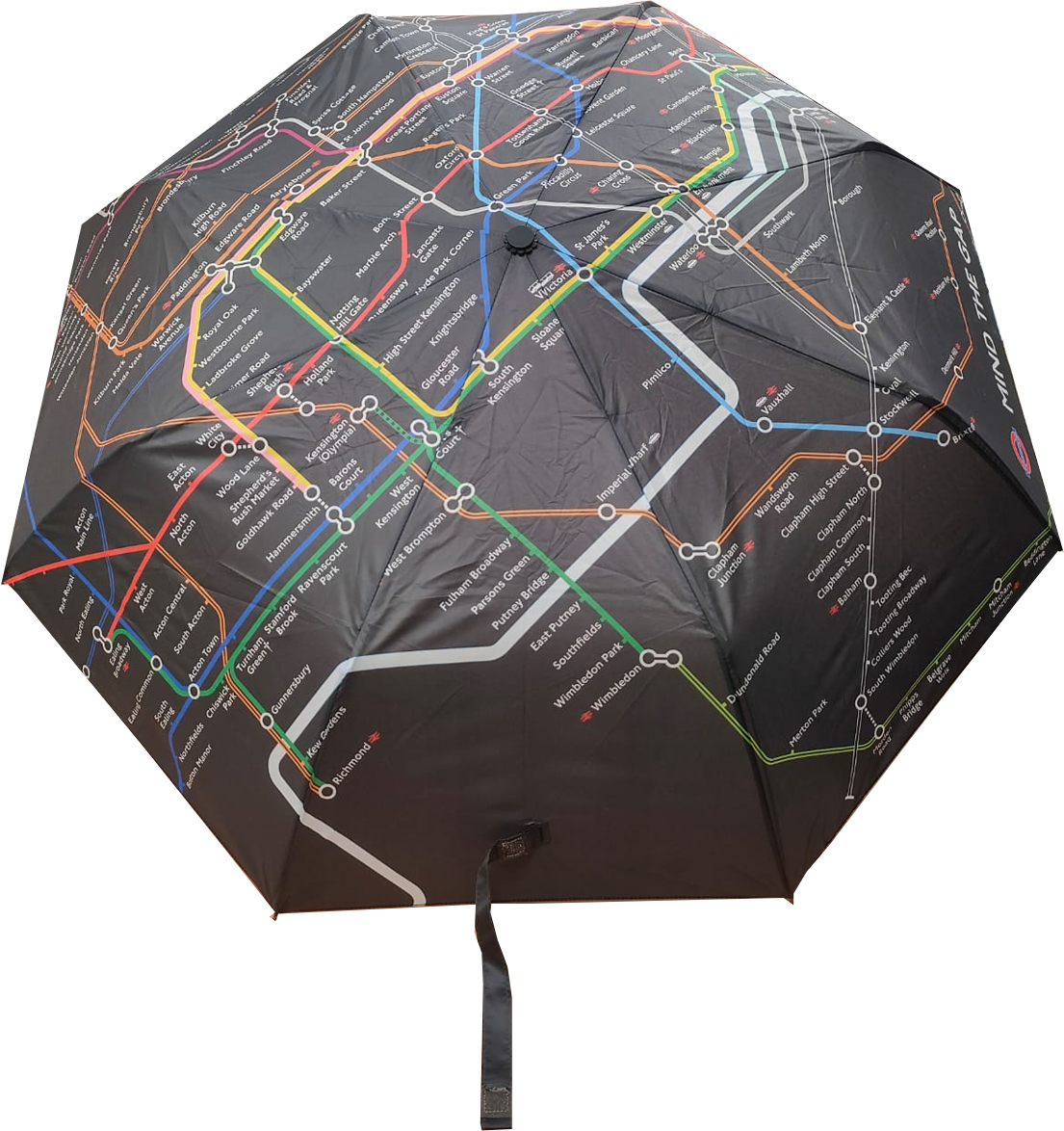 Licensed London Underground tube Map Print mini umbrella with packed in sleeve bag