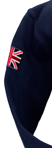 London England Kids Zipped Hoodie Hooded Sweatshirt Navy Colour (LE129KZ) - British Heritage Brands