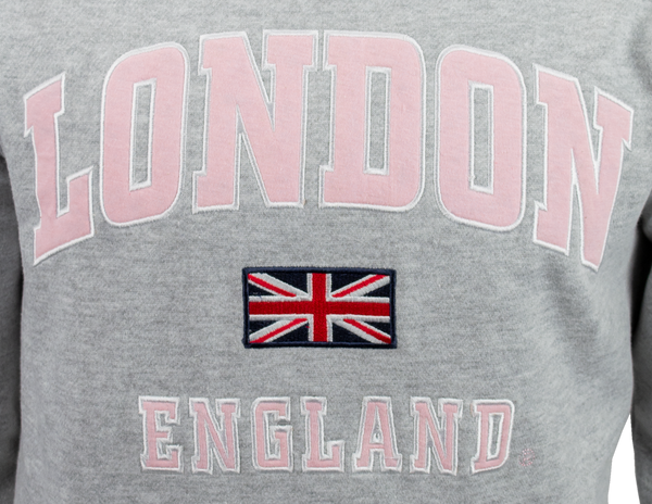 Unisex London England Hoodie Hooded Sweatshirt Grey Baby Pink New 2020 Colour - British Heritage Brands