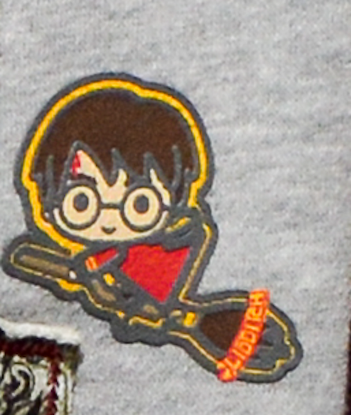 Kids Unisex Boys Girls Licensed Hogwarts Raglan Applique Sweatshirt