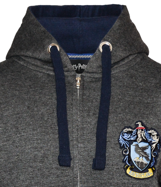 Licensed Harry Potter Unisex Ravenclaw Zipped Hooded Sweatshirt