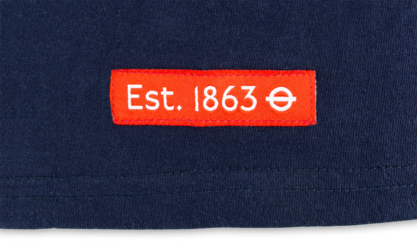 GWCC Licensed Unisex Mind The Gap Chain Stitch Embroidery T-Shirt Underground Navy (XS)