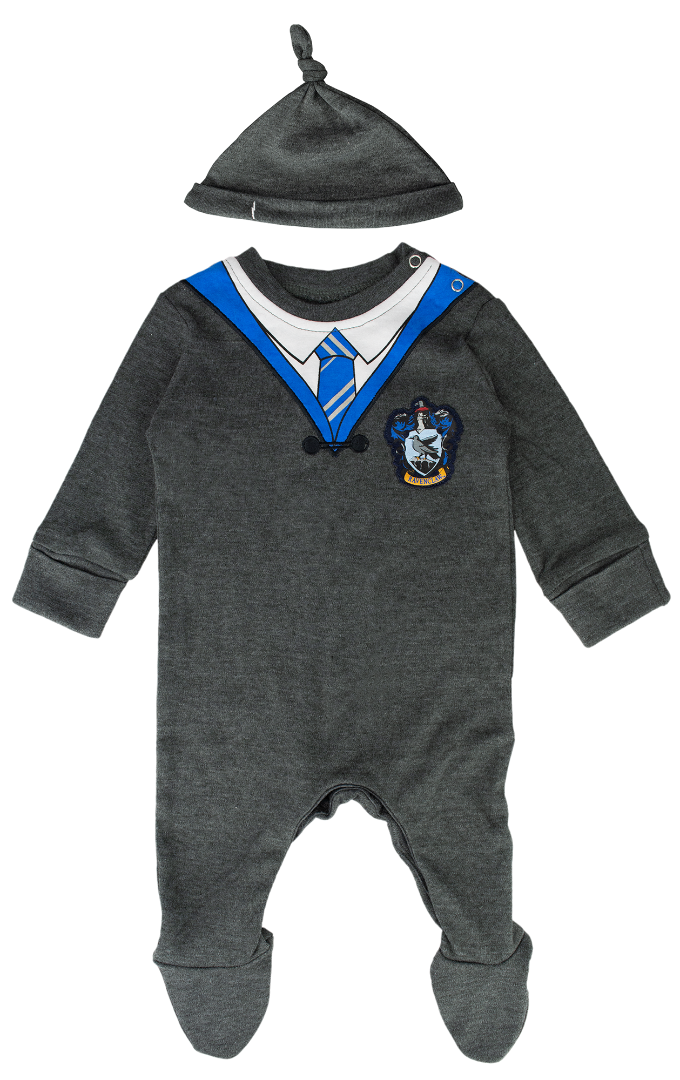 Licensed Harry Potter Baby Romper Baby Grow with Hat Ravenclaw for