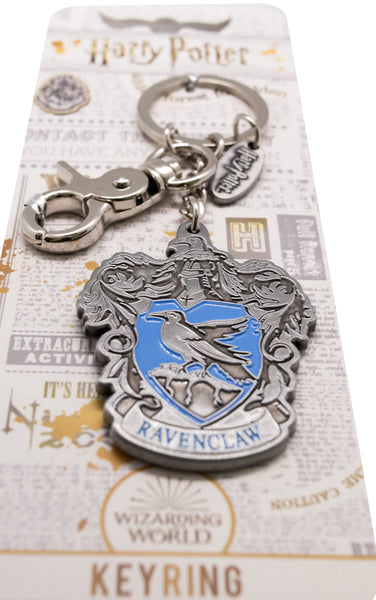 GWCC Official Licensed Harry Potter Ravenclaw Pewter Spinning Keyring Keychain for keys, handbags, rucksack