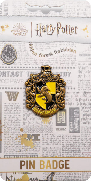 Licensed Harry Potter Enamel metal Hufflepuff pin badge 3.4cm by 2.3cm