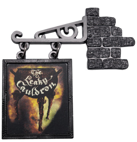 Licensed Harry Potter Leaky Cauldron Sign Fridge Magnet is made out of the metal, glows in the Dark.