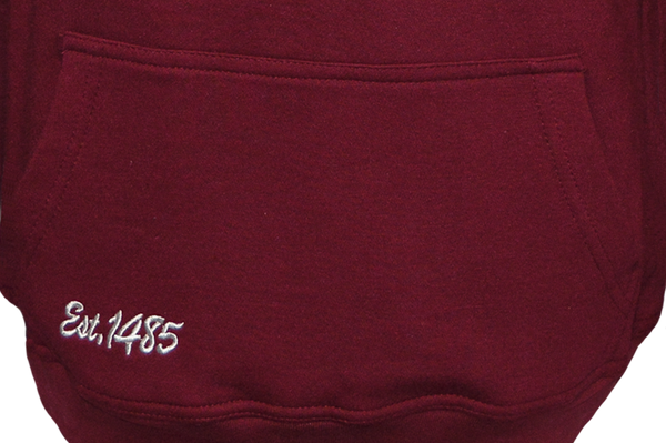 LE129MOW Unisex London England Hoodie Hooded Sweatshirt Maroon off white XS-2XL - British Heritage Brands