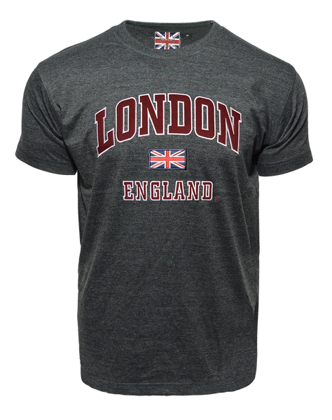 LE105CM Unisex London england Applique Embroidery T Shirt - British Heritage Brands
