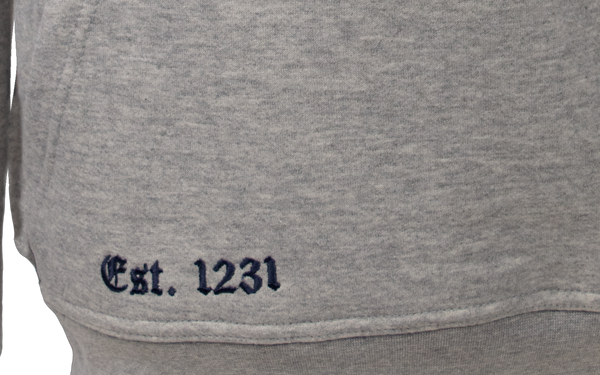 OU129 Licensed Unisex Oxford University Hooded Sweatshirt Grey - British Heritage Brands