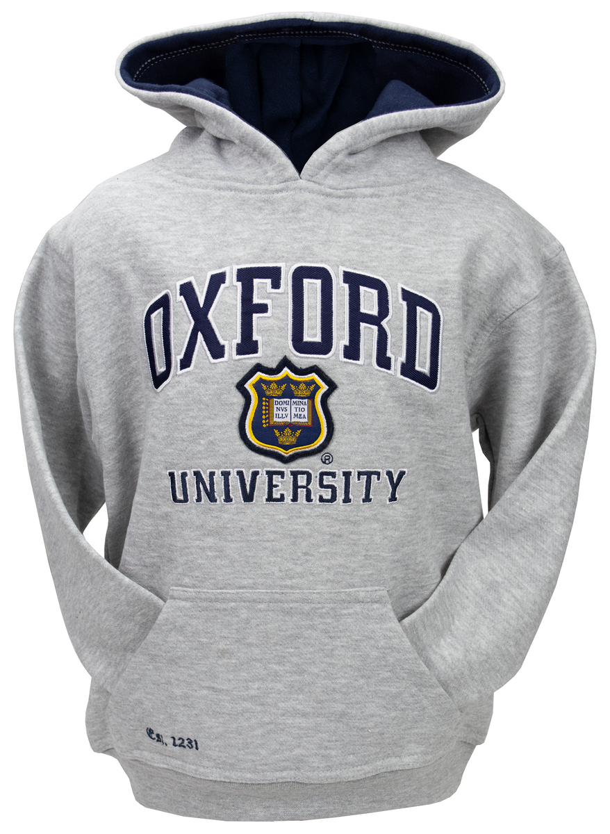 OU129K Kids Licensed Unisex Oxford University Hooded Sweatshirt