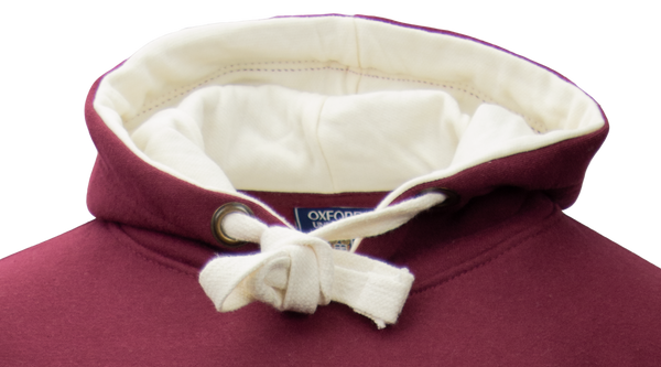 OU129 Licensed Unisex Oxford University Hooded Sweatshirt Maroon - British Heritage Brands