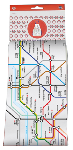 TFL6001 Licensed London Underground Tube Map Apron - British Heritage Brands