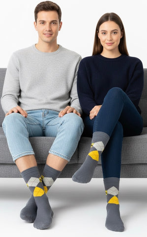 Official Harry Potter Argyle Knitted socks Hufflepuff House