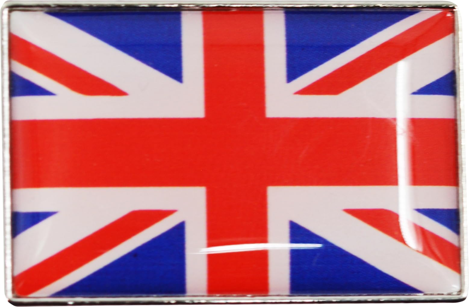 Badge Métal Drapeau Union Jack UK - Épingle à Revers Britannique 19x18 Mm Pour Chapeau Ou Vêtement
