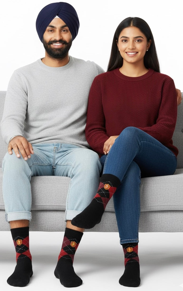 Official Harry Potter Argyle Knitted socks Gryffindor House