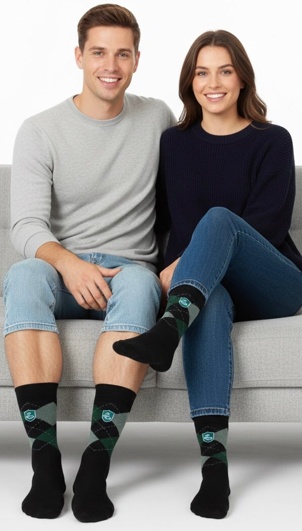Official Harry Potter Argyle Knitted socks Slytherin House
