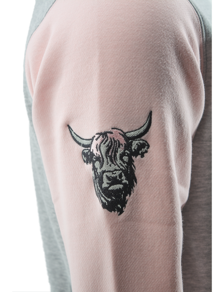 Unisex Edinburgh Scotland Varisty Baseball Jacket, applique Front and Highland Cow sleeve embroidery,Navy Grey,Black Navy,Grey Navy,Pink, Sizes XS to 4XL