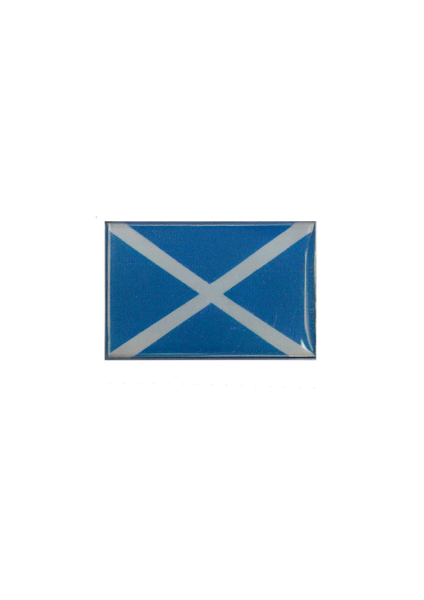 GWCC Unisex Edinburgh Scotland Applique Lettering with Scottish Flag in Centre t-Shirt, 5 Colours, XS to 4XL with Scottish Flag Metal pin Badge