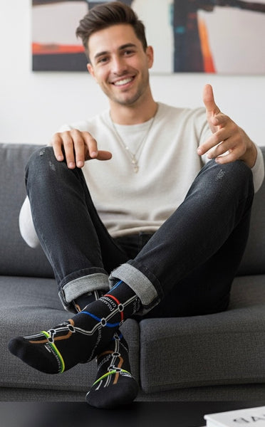 TFL6301 Mens Licensed Underground Tube Map Sock Size 6-11 - British Heritage Brands