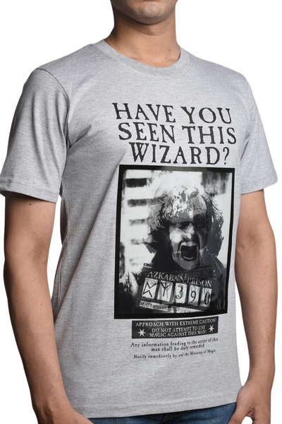 Licensed Harry Potter Unisex Sirius Black Lenticular Printed H-Grey T-Shirt Have You seen This wizard XS to 2XL