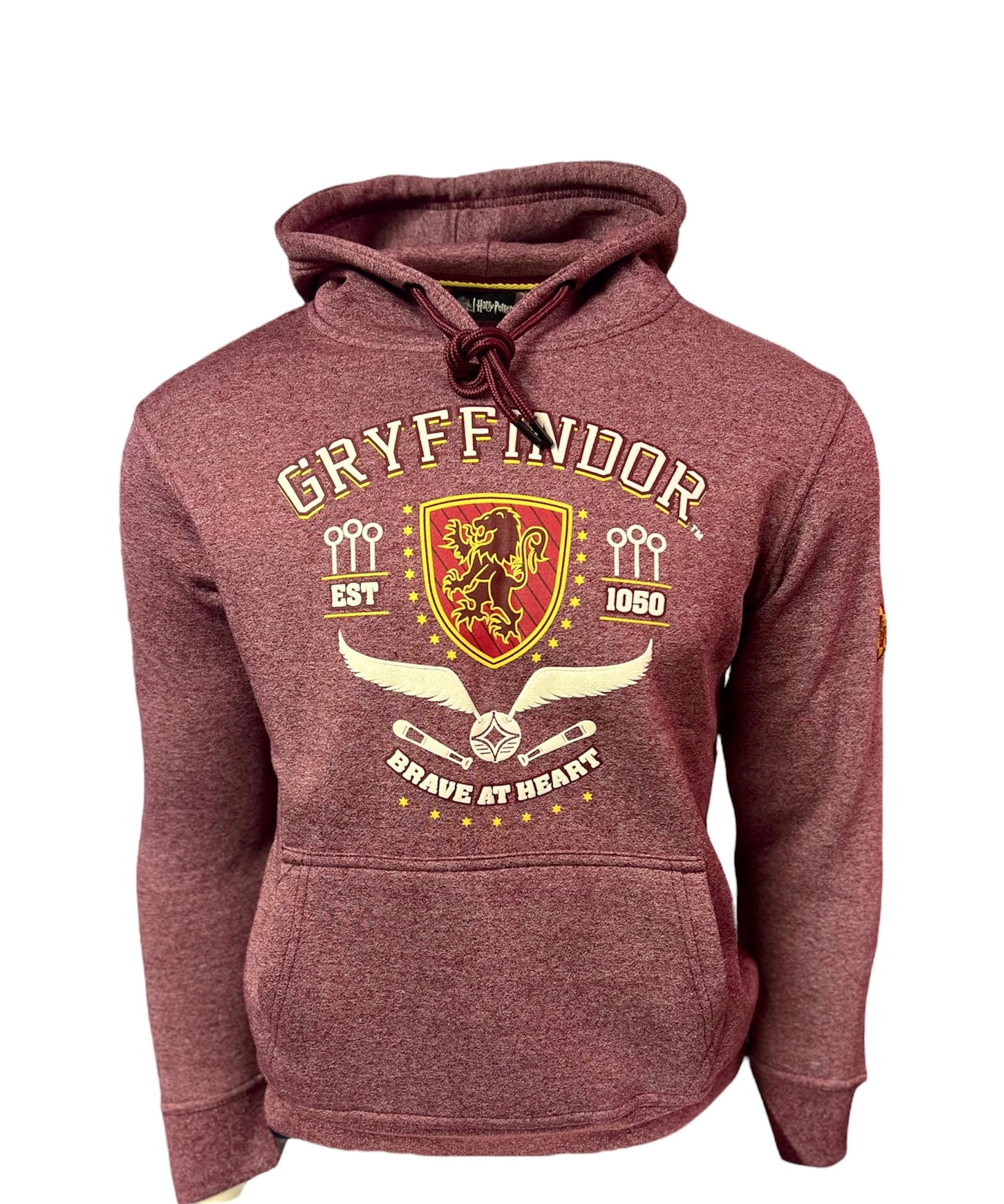 HP130 Licensed Unisex Chainette Fabric Quidditch Hoodie Gryffindor XS to 2XL