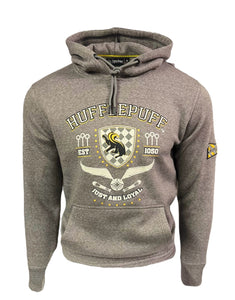 HP130 Licensed Unisex Chainette Fabric Quidditch Hoodie Hufflepuff XS to 2XL