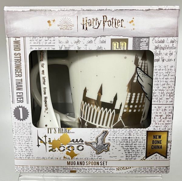 Licensed Harry Potter Embossed Stoneware Mug and spoon set