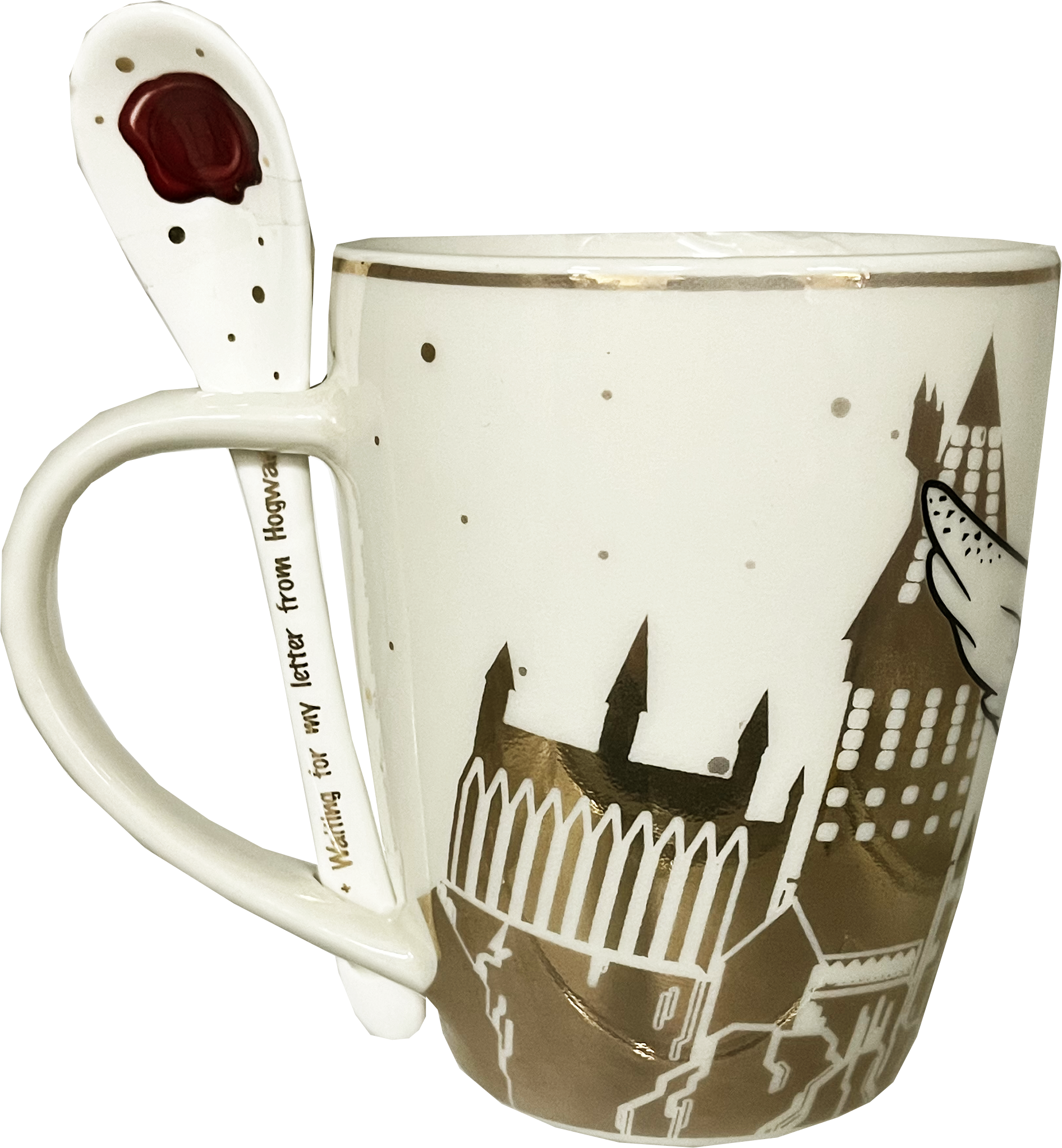 Licensed Harry Potter Embossed Stoneware Mug and spoon set