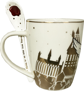 Licensed Harry Potter Embossed Stoneware Mug and spoon set