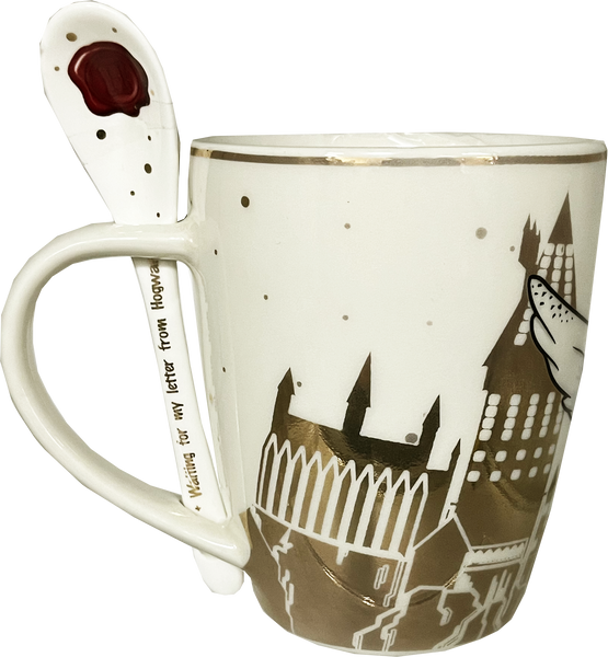 Licensed Harry Potter Embossed Stoneware Mug and spoon set