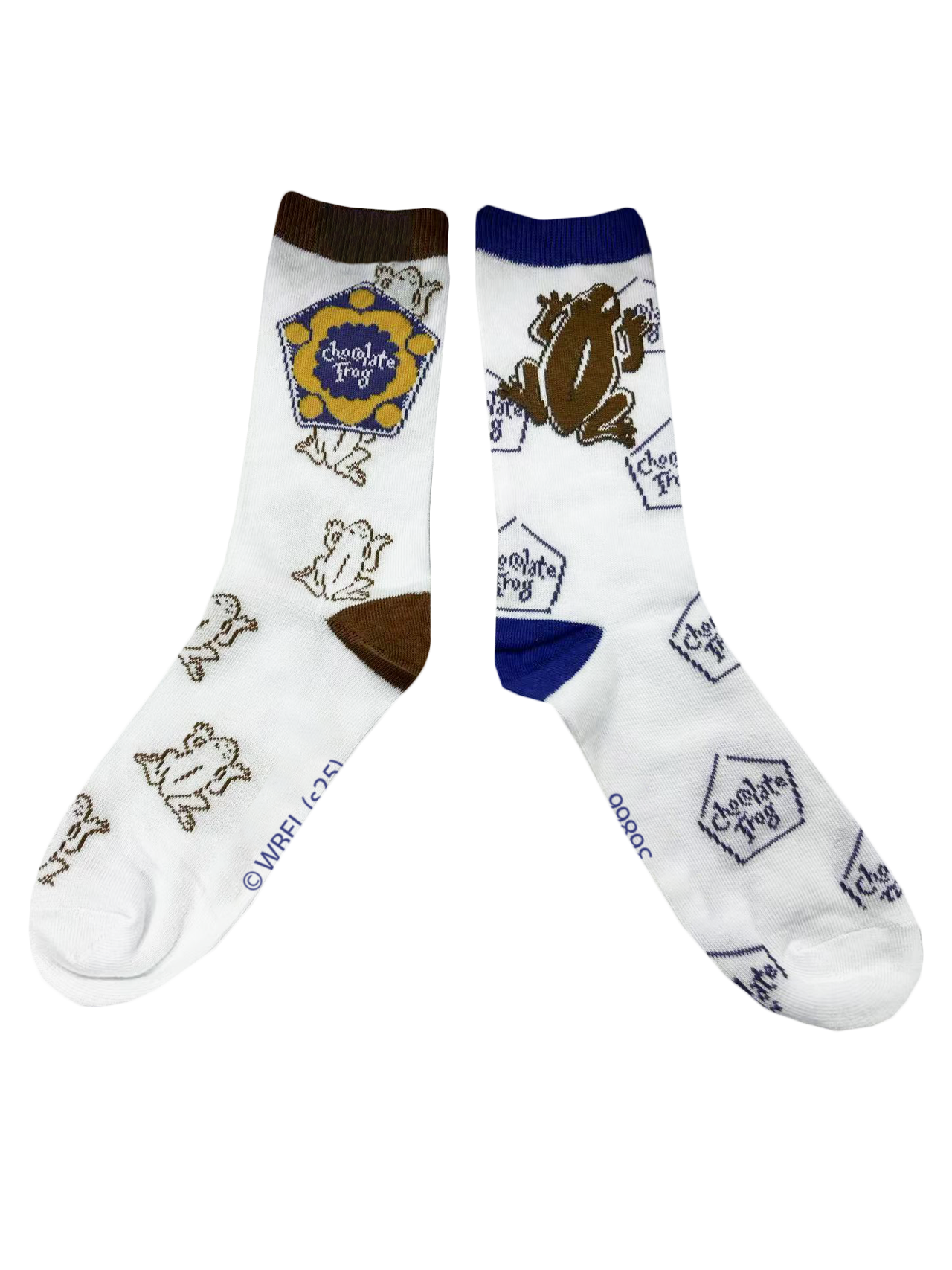 Licensed Harry Potter Chocolate Frog Ladies Crew Socks, Colour White, Size 4-7 (35-38 Euro)