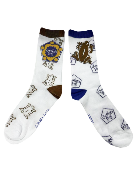 Licensed Harry Potter Chocolate Frog Ladies Crew Socks, Colour White, Size 4-7 (35-38 Euro)