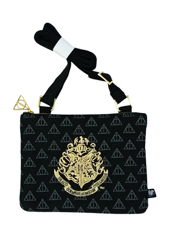 Licensed Harry Potter Cross Body Hogwarts Messenger Bag adjustable strap