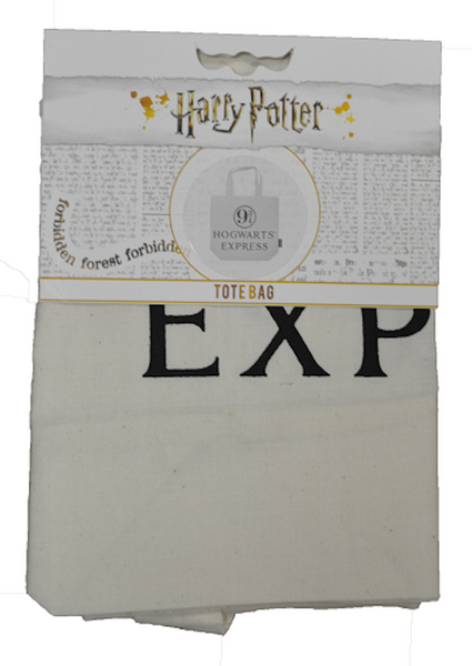 New Licensed Harry Potter Hogwart Express Golden Ticket Tote Bag