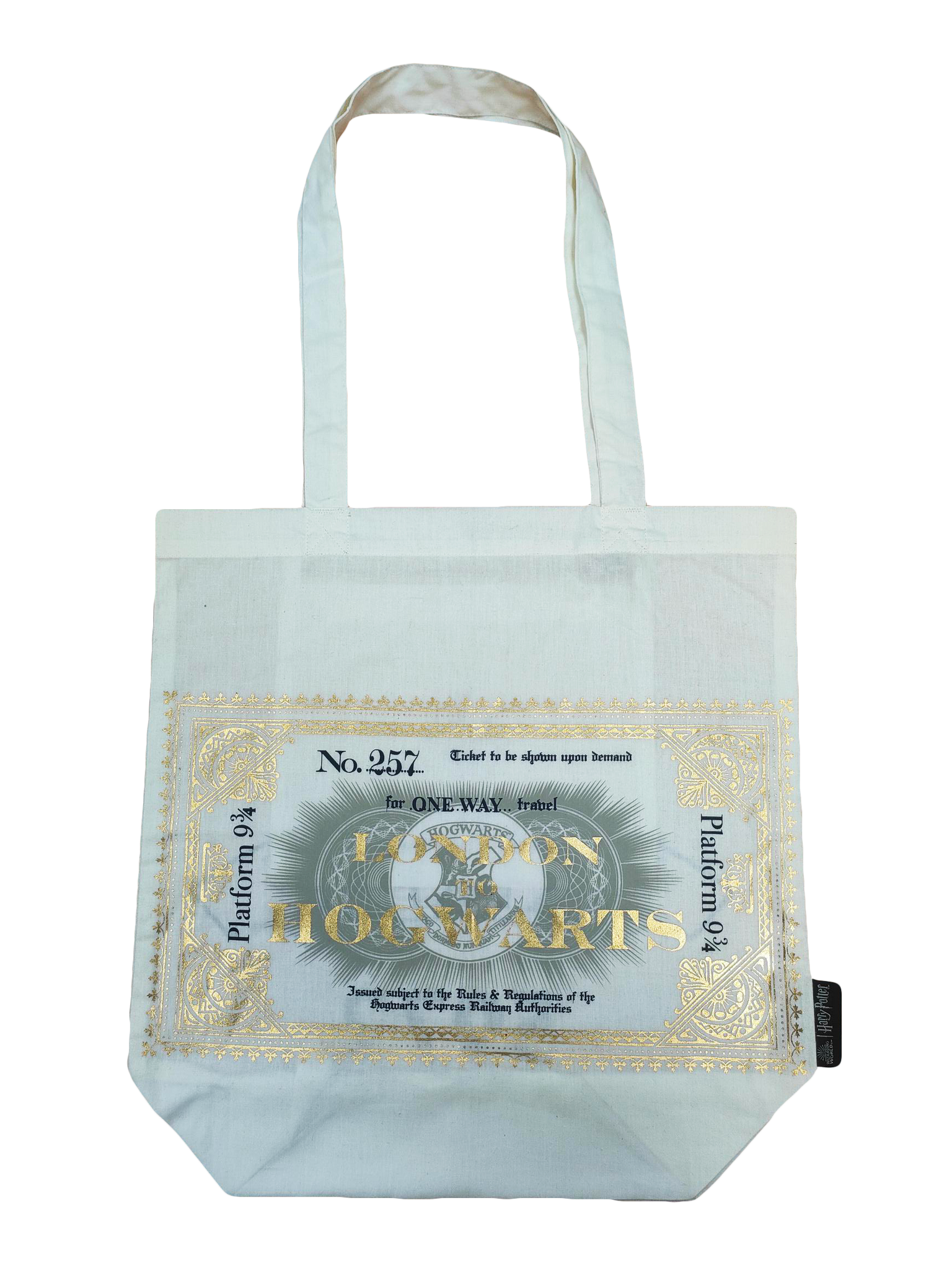 New Licensed Harry Potter Hogwart Express Golden Ticket Tote Bag