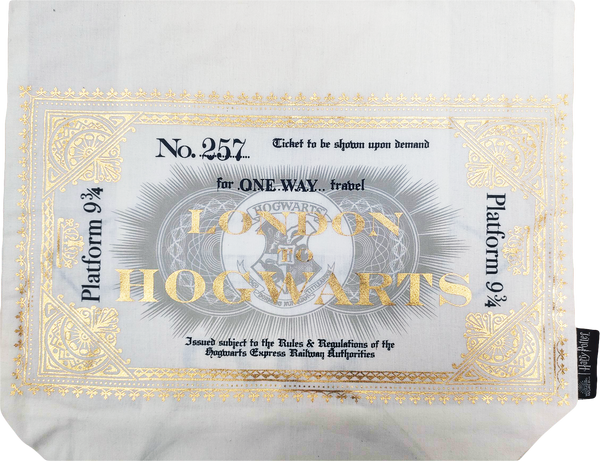 New Licensed Harry Potter Hogwart Express Golden Ticket Tote Bag