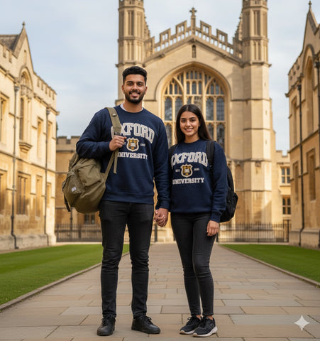 OU201 Unisex Licensed Oxford University Sweatshirt Navy