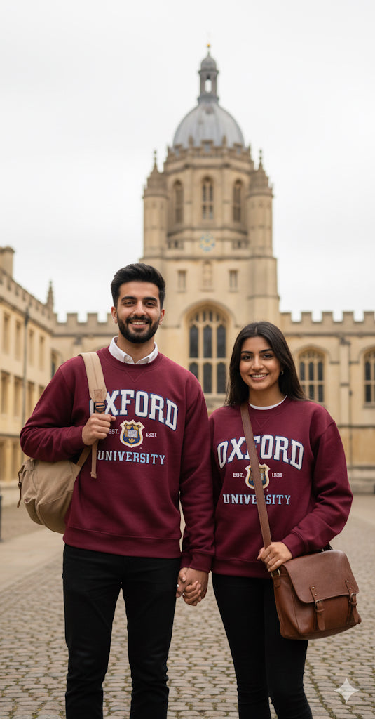 OU201 Unisex Licensed Oxford University Sweatshirt Maroon