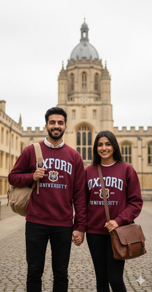 OU201 Unisex Licensed Oxford University Sweatshirt Maroon