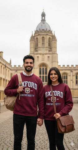 OU201 Unisex Licensed Oxford University Sweatshirt Maroon