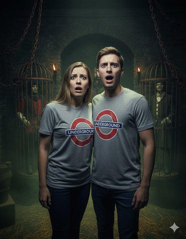 Licensed TFL101GUND Unisex London Undergound T Shirt Grey