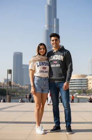 Unisex London England Hoodie Hooded Sweatshirt Charcoal Off White New 2026 Colour