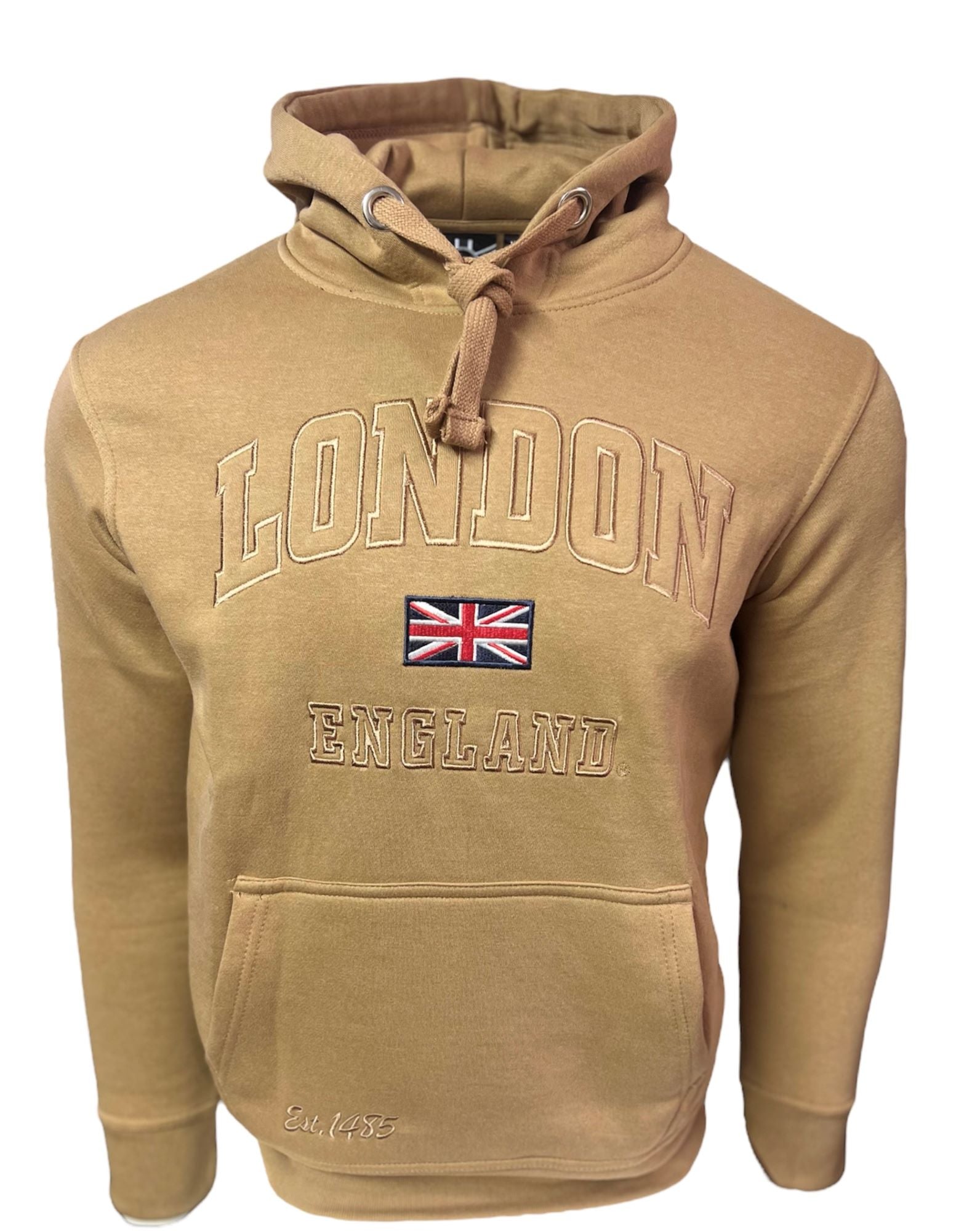 Free Union Jack Pin Badge Unisex London England Sweatshirt Desert Storm