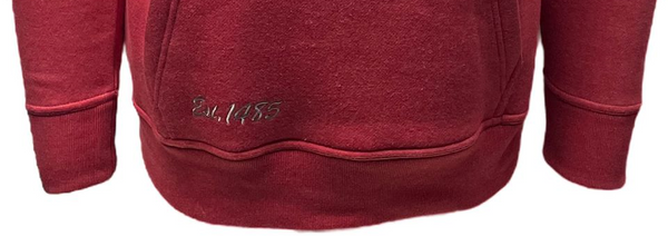 LE129 Unisex London England Applique Embroidery Ruby Red Colour XS to 4XL