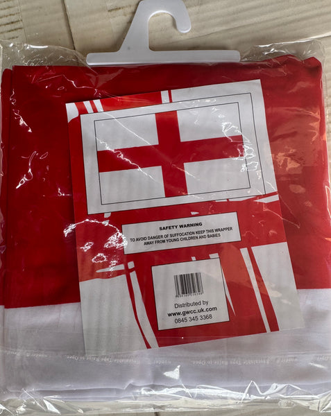 From £3 Giant Large Big 9ft by 5ft St Georges Flag England(2.75M by 1.52M) in pack of 1, 5, 10 and 50, English British Union Jack
