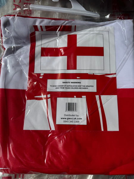 From £3 Giant Large Big 9ft by 5ft St Georges Flag England(2.75M by 1.52M) in pack of 1, 5, 10 and 50, English British Union Jack