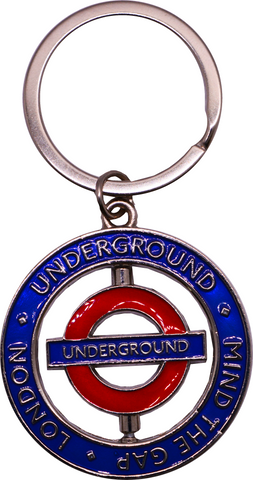 Licensed London Underground Coin Spinner Keyring 4 Styles Mind the Gap, Train{Bottle opener as well), Hang on Handbag, backpack