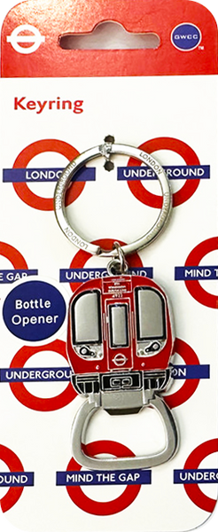 Licensed London Underground Coin Spinner Keyring 4 Styles Mind the Gap, Train{Bottle opener as well), Hang on Handbag, backpack