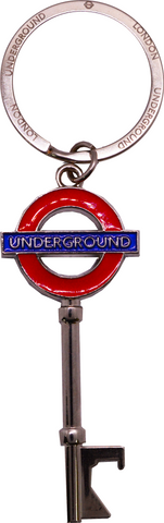 Licensed Underground Key Shape bottle opener and keyring 3 Styles Underground, Mind the Gap, London